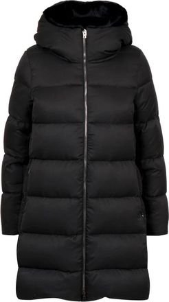 Herno Dames, Mantels, Zwart, Maat: XS Leer