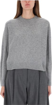 Theory Cashmere Trui - Dames - Cashmere truien - Grijs - M - Denim - Truien & Vesten