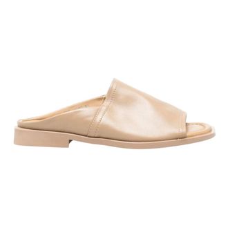 Sergio Moretti Schoenen, Dames, Beige, 41 EU, Slippers met open neus