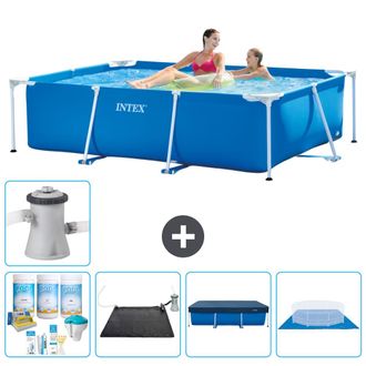Intex Piscina Con Estructura Rectangular - 220x150x60 Cm - 7-piezas S21104