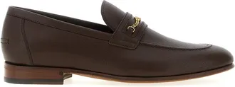 Valentino Garavani Dark Brown Logo Loafers