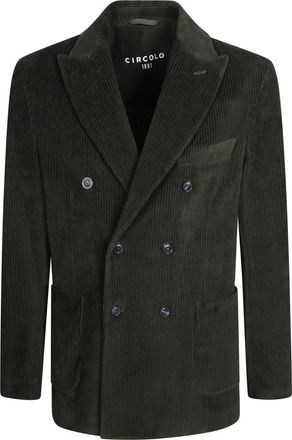 Circolo 1901 Giacca DP Velluto - Heren - Blazers - Bruin - M - Jassen