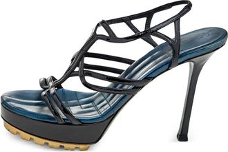 Saint Laurent 110mm leather sandals - Black