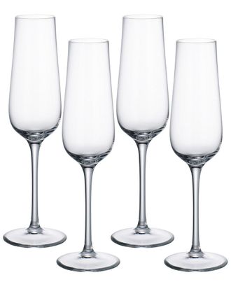 Villeroy & Boch Purismo Set Of Four 9Oz Flutes