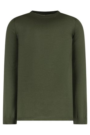 Rick Owens Green Crew Neck Sweater