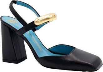 Valentina Rangoni Zenobla Quarter Strap Pump in Black at Nordstrom, Size 6.5