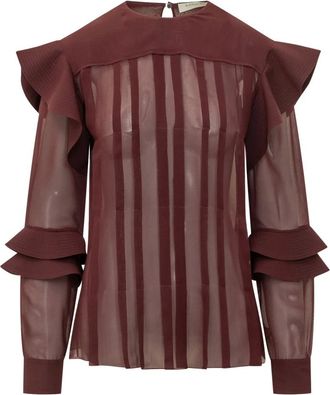 Lanvin Dames, Blouses & Shirts, Rood, Maat: 2XS