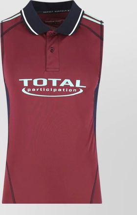 Martine Rose polo shirt short sleeves contrast trim detail