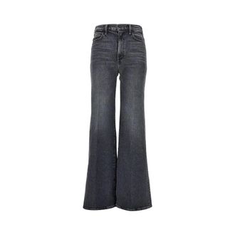 Mother Jeans The Hustler Roller Sneak - Jeans - Mujer - Gris - W29