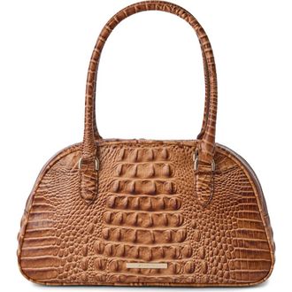 Brahmin Angie Leather Barrel Bag in Cinnamon at Nordstrom