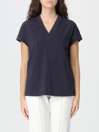 Brunello Cucinelli T-Shirt BRUNELLO CUCINELLI Woman color Blue