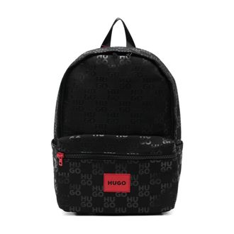 HUGO BOSS Hugo, Backpacks, male, Black, Size: ONE SIZE Backpacks