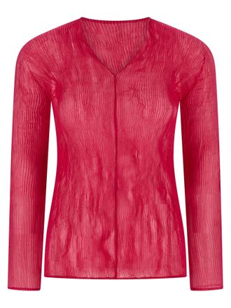 Issey Miyake Fuchsia Polyester Womens Shirt