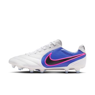 Nike Mens Tiempo Ligera Pro Firm-Ground Low-Top Soccer Cleats in White | HQ3158-146