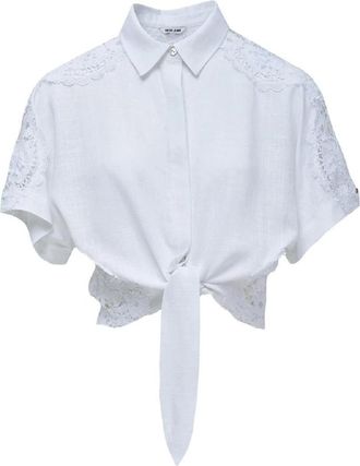 Salsa Regular Fit Shirt - Dames - Overhemden - Wit - L - Overhemden