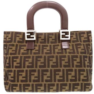 Fendi Pre-owned Leren Handtas - Dames - Pre-owned - Bruin - Maat: ONE Size Leer