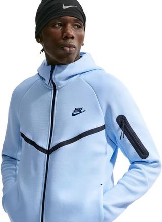 Nike Mens Tech Fleece Full-Zip Windrunner Hoodie - Blue/Black Size 3XL