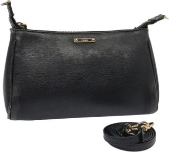 Fendi Pre-owned Leather fendi-bags - Dames - Vintage Schoudertas - Blauw - ONE Size - Leer - Vintage