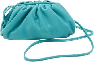 Bottega Veneta Pre-owned Cross Body Bags, female, Blue, Size: ONE SIZE Pre-owned The Pouch Clutch