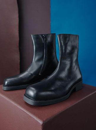 Simons Mens Sigrid square-toe boots Men