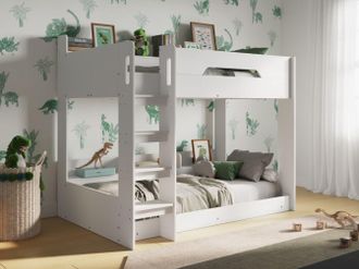 Flair Gravity Bunk Bed in White | Size: Single