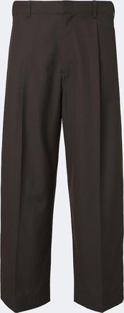 Christophe Lemaire Pantalones rectos plisados