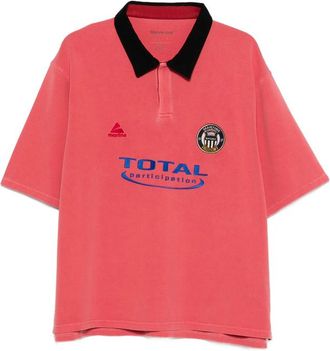 Martine Rose Washed Logo Polo Shirt