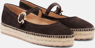 Gianvito Rossi Espadrillas Mary Jane in suede