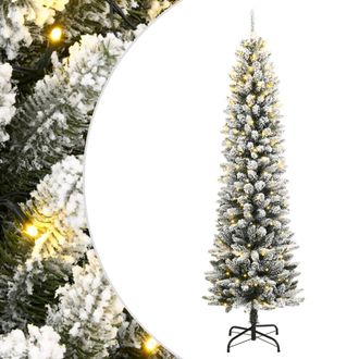 vidaXL &Aacute;rbol De Navidad Artificial Con 300 Leds Y Nieve Flocada 210 Cm Vidaxl