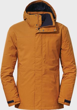 Sch&ouml;ffel Outdoorjacke SCH&Ouml;FFEL Ins. Jacket Bastianisee M, Herren, Gr. 48, orange (5930, orange), 100%Polyester, regular fit, hoch geschlossener Ausschnitt, Jac
