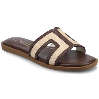 Journee Collection Womens Primah Wide Width Flat Sandals