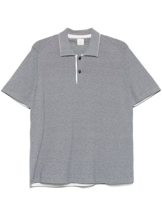 Eleventy striped polo shirt - Blue