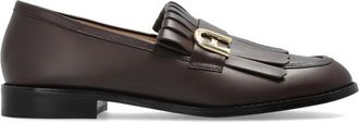Furla Lidia Loafers - Dames - Loafers - Bruin - 41 EU - Leer - Schoenen