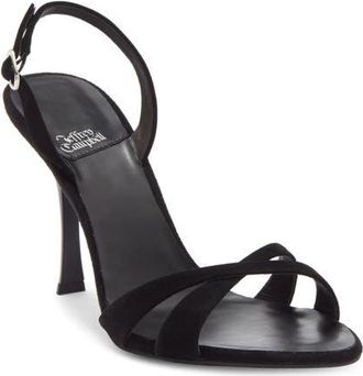 Jeffrey Campbell Marielle Slingback Sandal in Black Suede at Nordstrom, Size 9.5