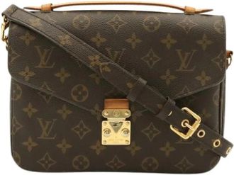 Louis Vuitton Pre-owned Monogram Pochette - Dames - Vintage Schoudertas - Bruin - ONE Size - Vintage