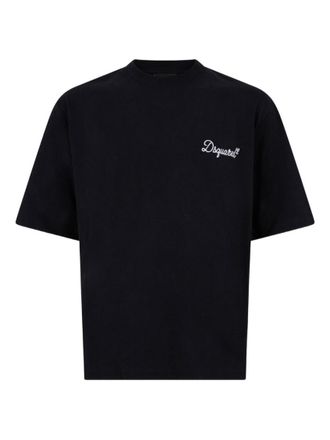 Dsquared2 Black Crewneck Logo T-Shirt