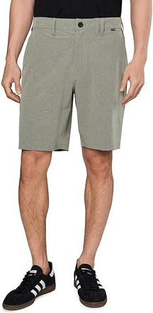 Hurley Phantom Microcheck Walkshorts 20 Mens Shorts Olive : 38 9, Cotton/Mesh/Polyester