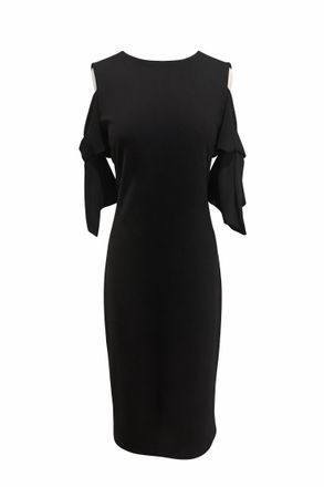 Joseph Ribkoff Womens Cold Shoulder Relaxed Fit Dress In Black