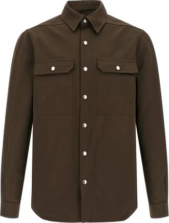 Rick Owens Camicia Outershirt - Marrone