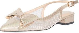 Lauren Lorraine Bow Slip-Ons in Gold at Nordstrom, Size 8.5