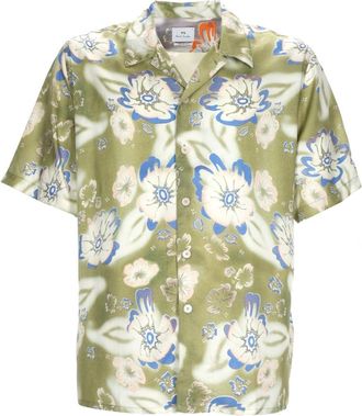 Paul Smith Casual Fit Floral Camp Collar Shirt