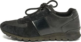 Prada Sneakers con inserti in pelle - Nero