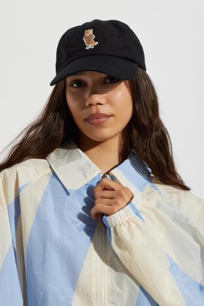 Maison Kitsun&eacute; Baseball Cap, Unisex, Black