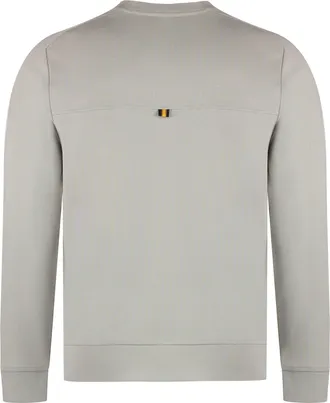 K-Way Mens Medine Logo Sweatshirt Ecru Polyester Sweatshirts Sweater