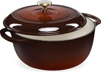 Best Choice Products 7.5 Quart Enamel Cast-Iron Dutch Oven, Heavy-Duty Cookware w/ Dual Handles, Lid