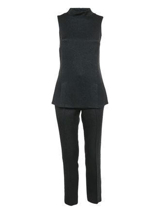 Gucci Mouwloos pak met jacquard - Zwart