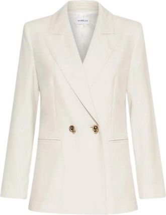 Marella Tropico Blazer - Dames - Blazers - Beige - L - Leer - Jassen