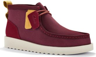 Clarks Wallabee FTR2 Moc Toe Chukka Boot in Burgundy Combo at Nordstrom Rack, Size 7.5