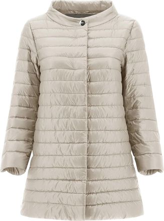 Herno Neutral Piumino Quilted Round Neck Jacket