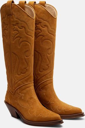 Gabriela Hearst Capitana suede cowboy boots